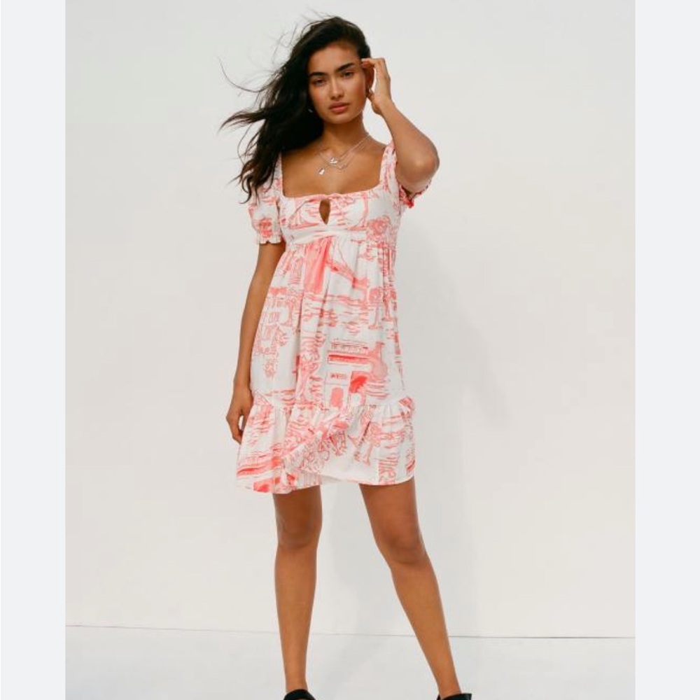 Urban outfitters wonderland tie back babydoll dress
